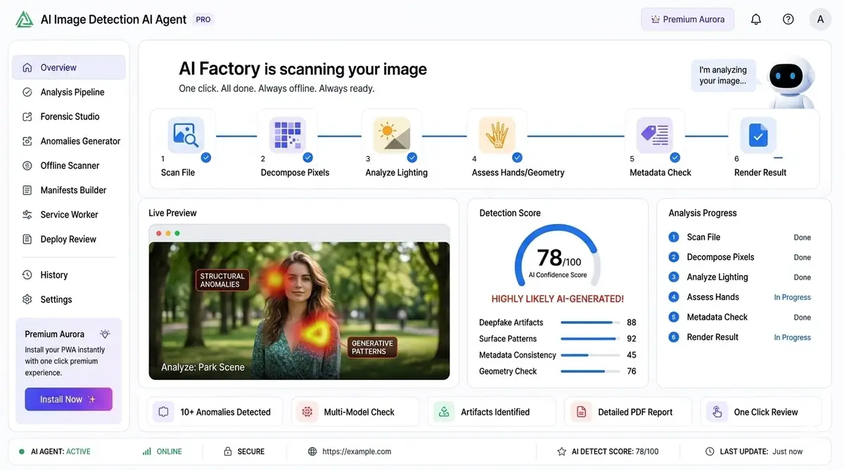 AI forex bot — example of the AI tool dashboard software